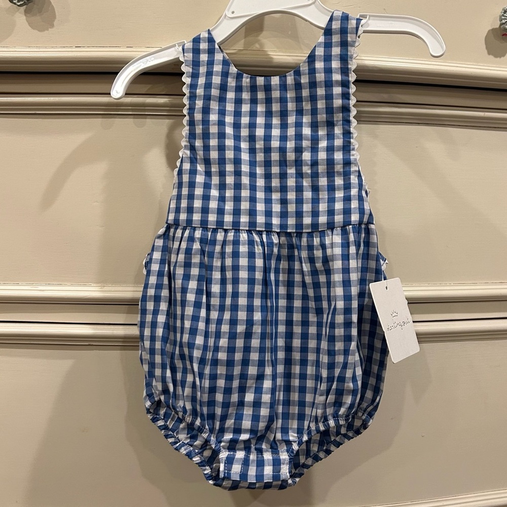 Starting Out Checkered Romper